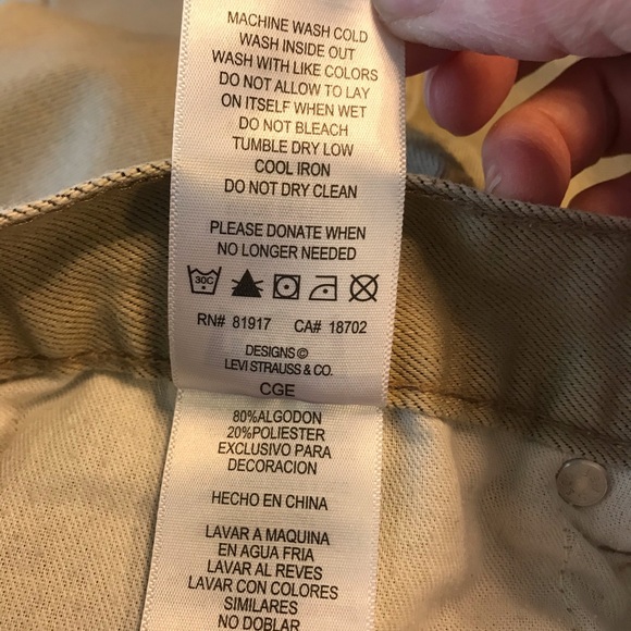 Like New Levi’s 511 Slim tan color jeans - Picture 8 of 8